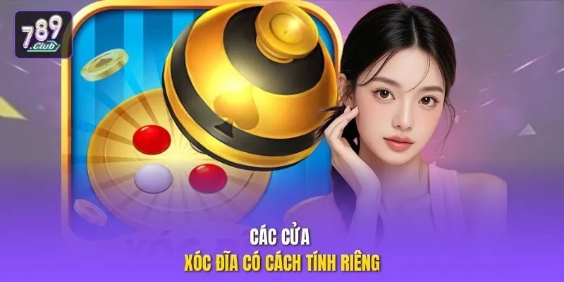 Các cửa xóc đĩa có cách tính riêng