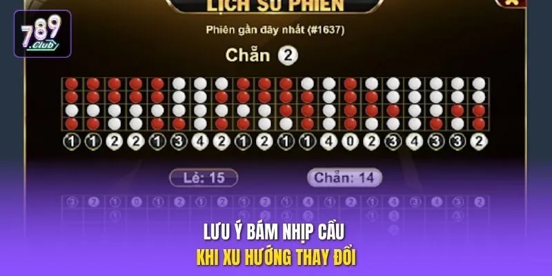 Lưu ý bám nhịp cầu khi xu hướng thay đổi
